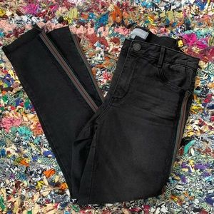 NWOT Wit & Wisdom Black Jeans with Stripes